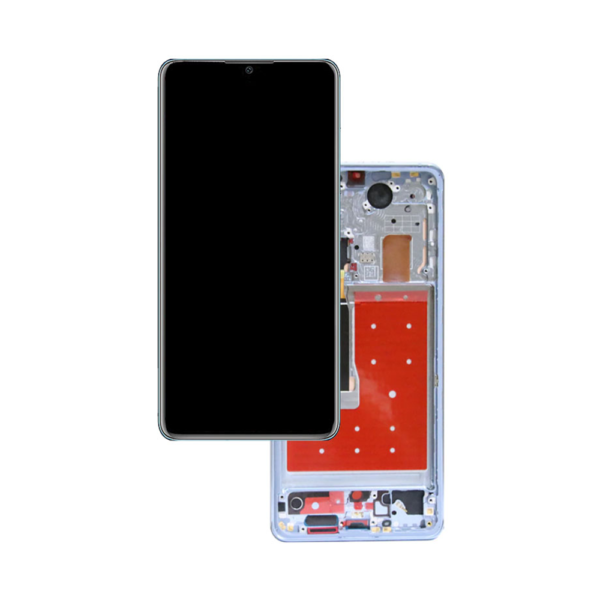 OLED LCD Screen Display Touch and Digitizer Assembly for Huawei P30 Blue - With Frame