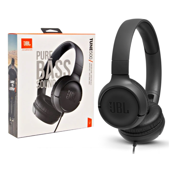 JBL Tune 500 Wired On-Ear Headphones - Blue