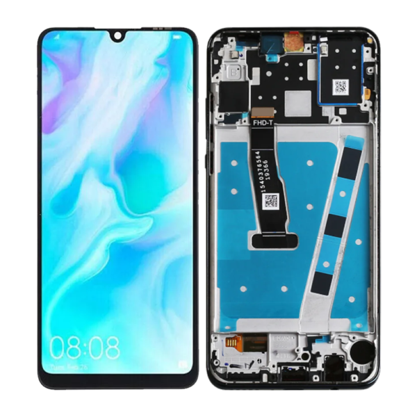 Replacement LCD Screen Display Touch and Digitizer Assembly for Huawei P30 Lite Black - With Frame
