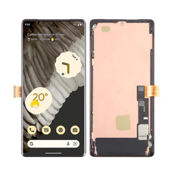 OLED LCD Screen Display Touch and Digitizer Assembly For Google Pixel 7 Pro (GP4BC,GE2AE) - With Frame