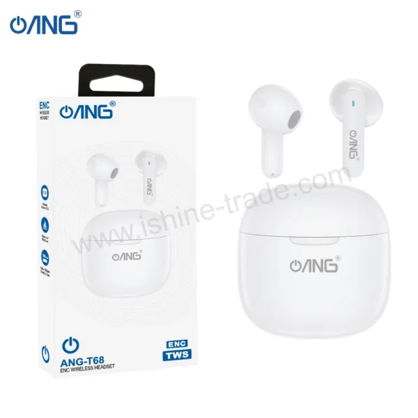 ANG T68 - Wireless ENC Earbuds White