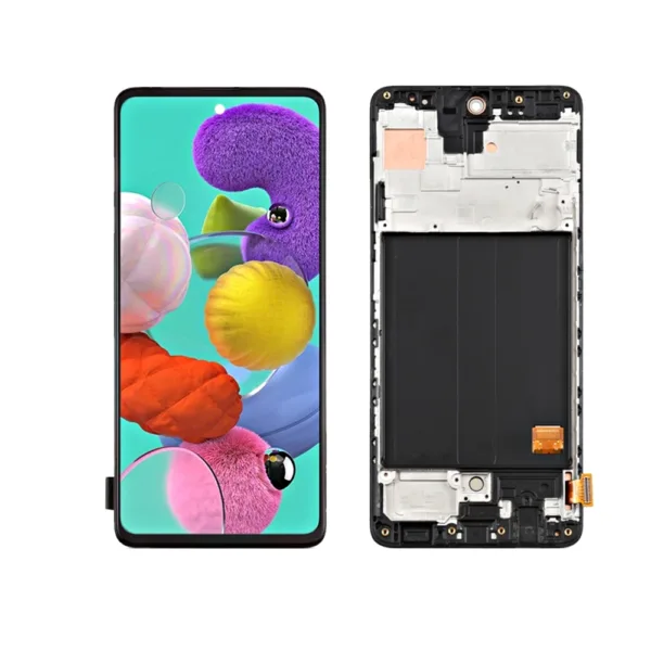 OLED LCD Screen For Samsung Galaxy A51 5G (A516) - With Frame
