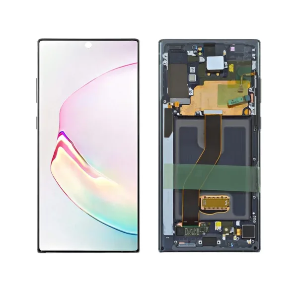 OLED LCD Screen For Samsung Galaxy S10 Plus (G975) Black - With Frame