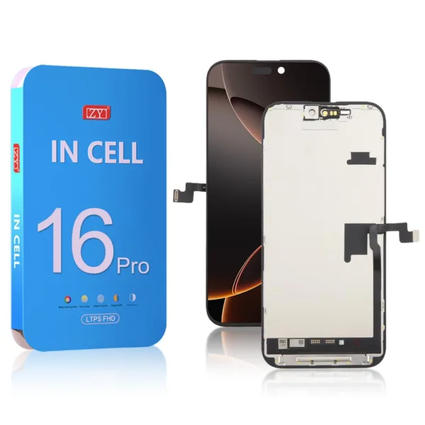 ZY HD+ Incell Apple iPhone 16 Pro LCD Module Display and Touch Screen Digitizer Assembly