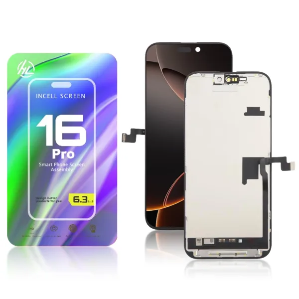 HL HD+ Incell Apple iPhone 16 Pro LCD Module Display and Touch Screen Digitizer Assembly